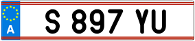 Trailer License Plate